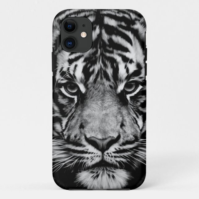Tiger Black&White Case-Mate iPhone Case (Back)
