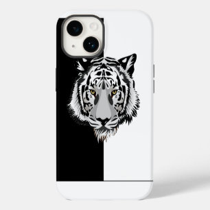 Tiger Black White iPhone 14 Case