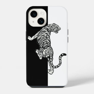 Tiger Black White iPhone 14 Case