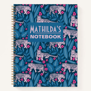 Tiger Bloom Parade Notebook