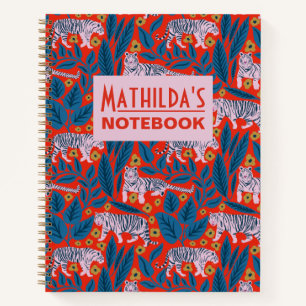 Tiger Bloom Parade Notebook