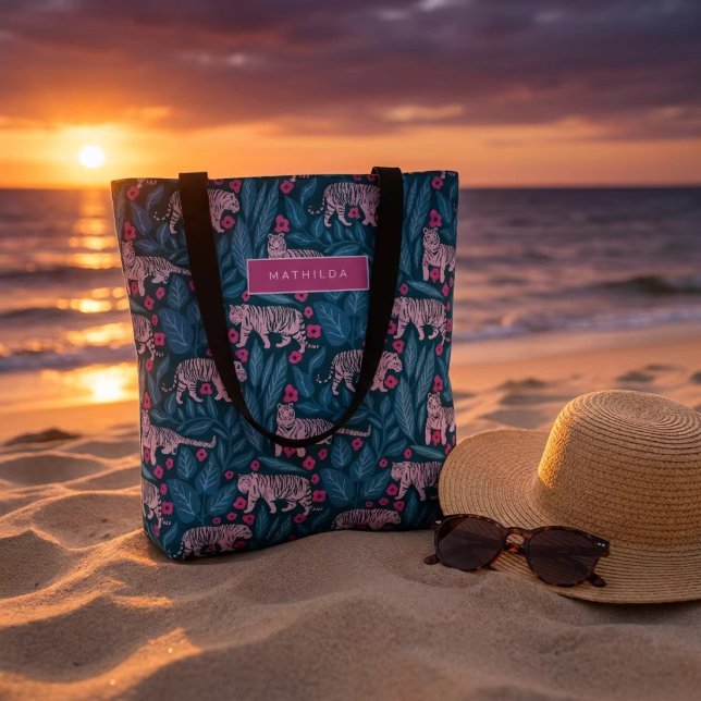 Tiger Bloom Parade Tote Bag (Creator Uploaded)