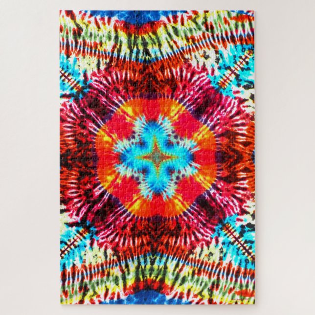 Tiger Blossom Dye Puzzle (Vertical)