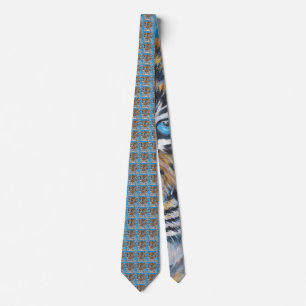 Tiger Blue Tie