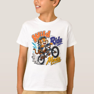 Tiger BMX Bike Wild Ride Graphic T-Shirt