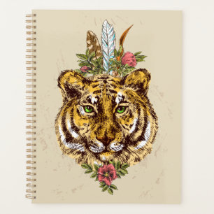 Tiger Boho Style Portrait Planner