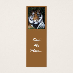 Tiger bookmark, Save My Place