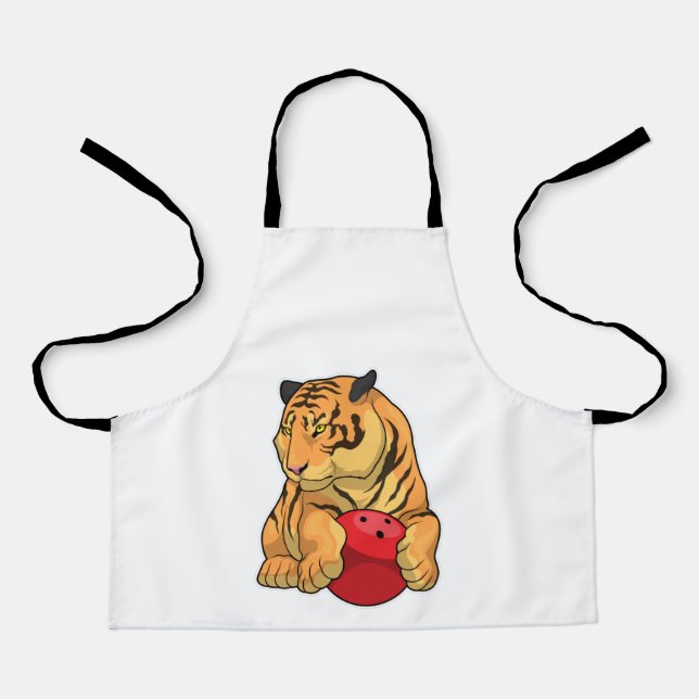 Tiger Bowling Bowling ball Apron (Front)