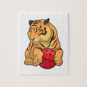 Tiger Bowling Bowling ball Jigsaw Puzzle