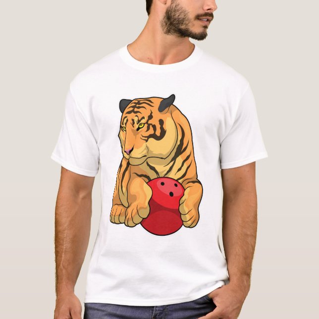 Tiger Bowling Bowling ball T-Shirt (Front)