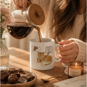  Tiger & Bunny Mug– Cute Animal comedic  Large Coffee Mug