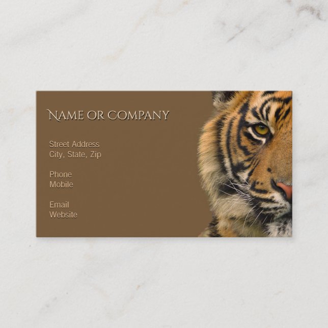 Tiger Business Card (Front)