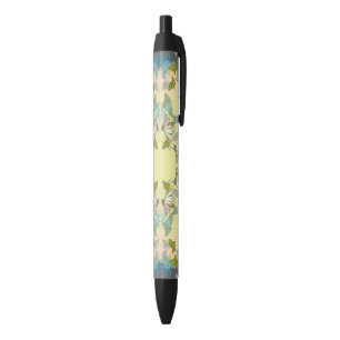 Tiger Butterfly  Black Ink Pen