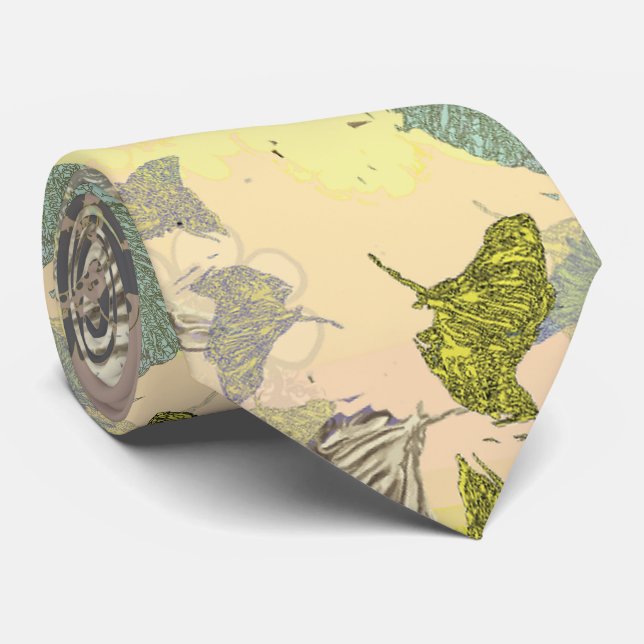 Tiger Butterfly  Tie (Rolled)