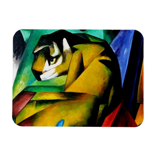“Tiger” by Franz Marc Magnet (Horizontal)