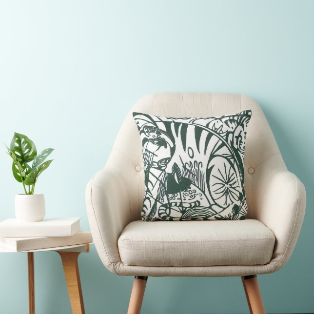 Tiger by Franz Marc, Vintage Expressionism Art Cushion (Chair)