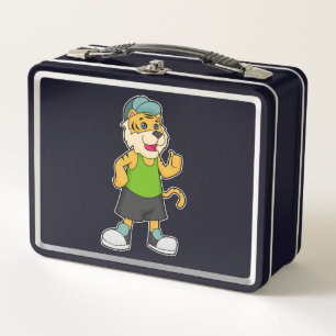 Tiger Cap Metal Lunch Box