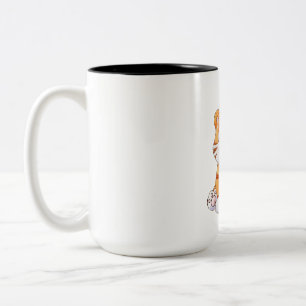 tiger, cartoon tiger, christmas pictures Two-Tone coffee mug