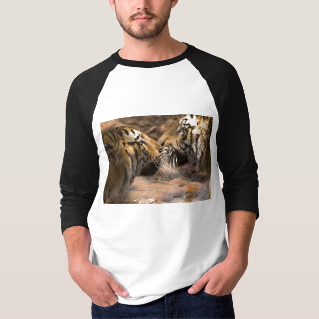 Tiger Cat Animal Stripes Pattern Scorpion Scorpio T-Shirt (Front)