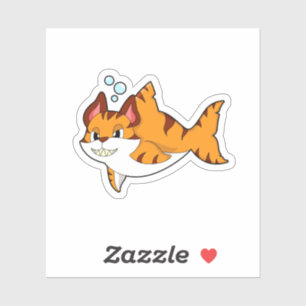 Tiger cat as Shark in Water.PNG