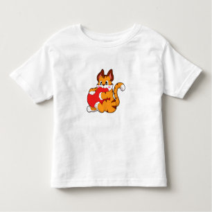 Tiger cat at Love with Heart.PNG Toddler T-Shirt