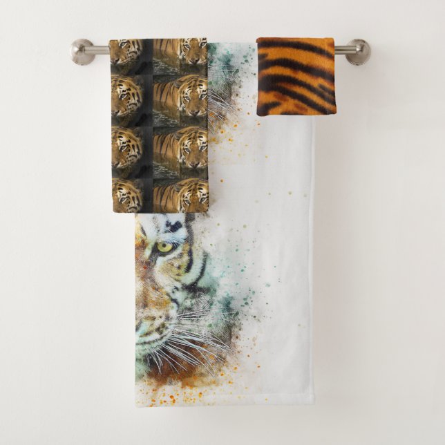 Tiger Cat Shower Bath Home Destiny'S Destiny Towel Set (Insitu)