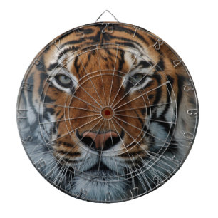 Tiger Cat Stripes Jungle Mist Animal Dartboard