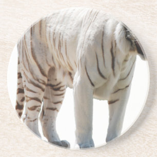 Tiger cat stripes personalise diy Anniversaries Coaster