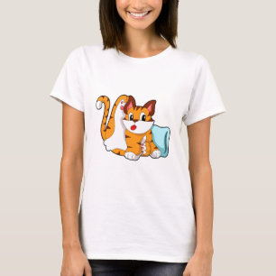 Tiger cat with Pillow T-Shirt
