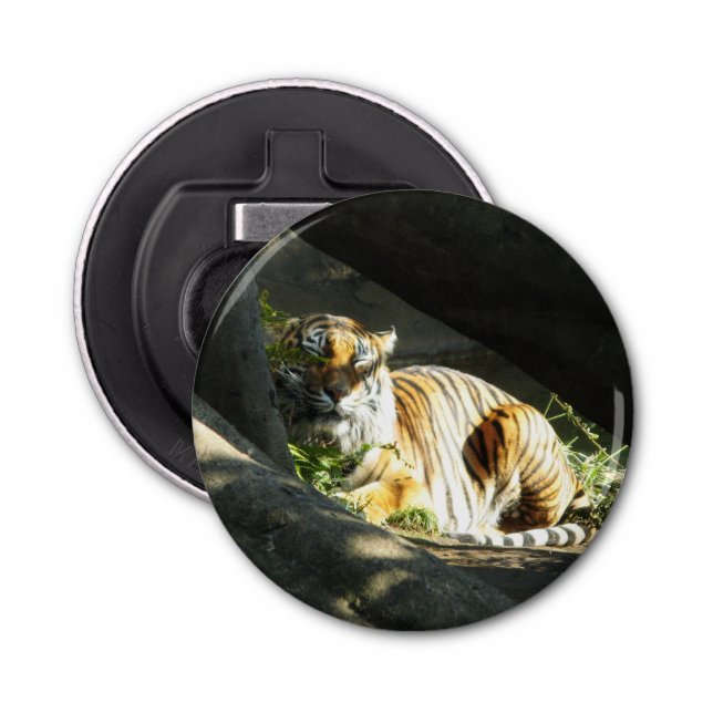 Tiger Catnap Bottle Opener (Front)