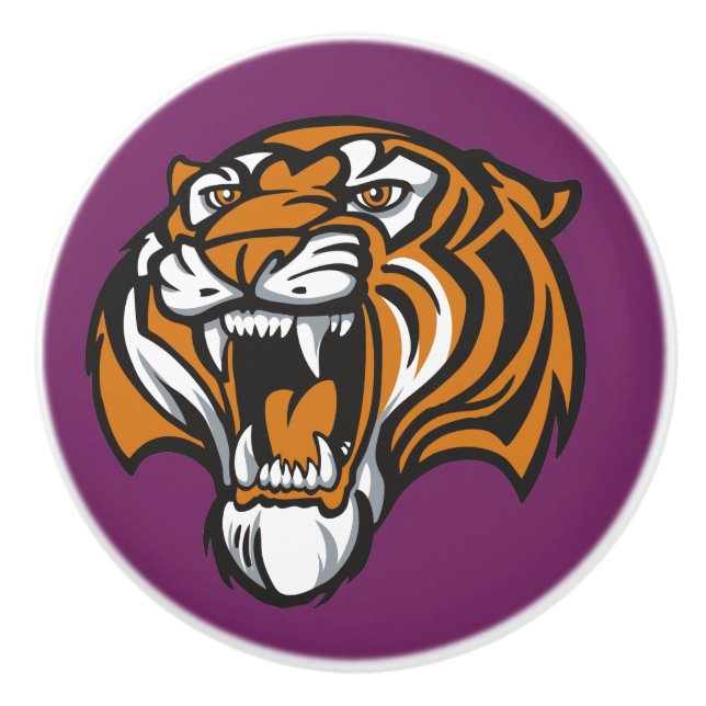 Tiger Ceramic Drawer Knob - SRF (Front)