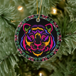 Tiger Ceramic Ornament