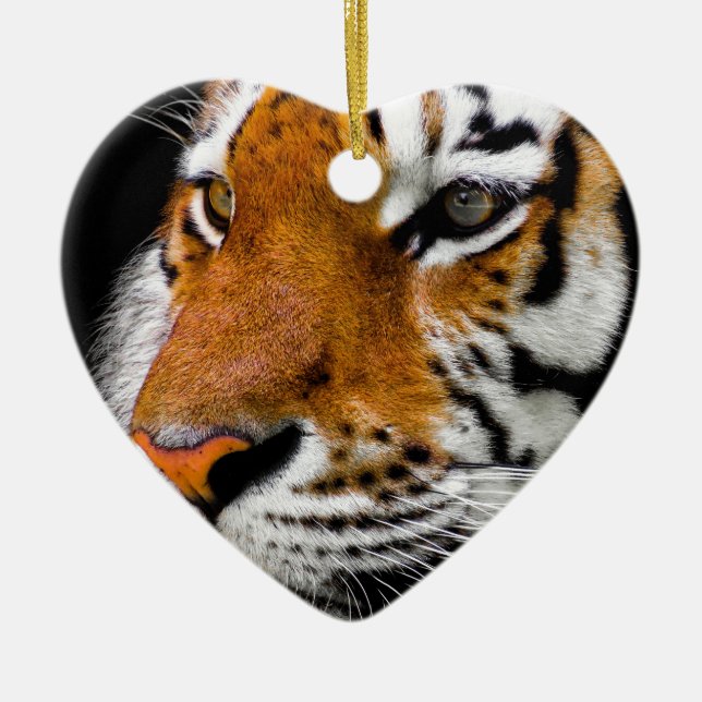 Tiger Ceramic Ornament (Front)
