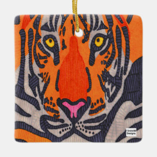 Tiger - Ceramic Ornament