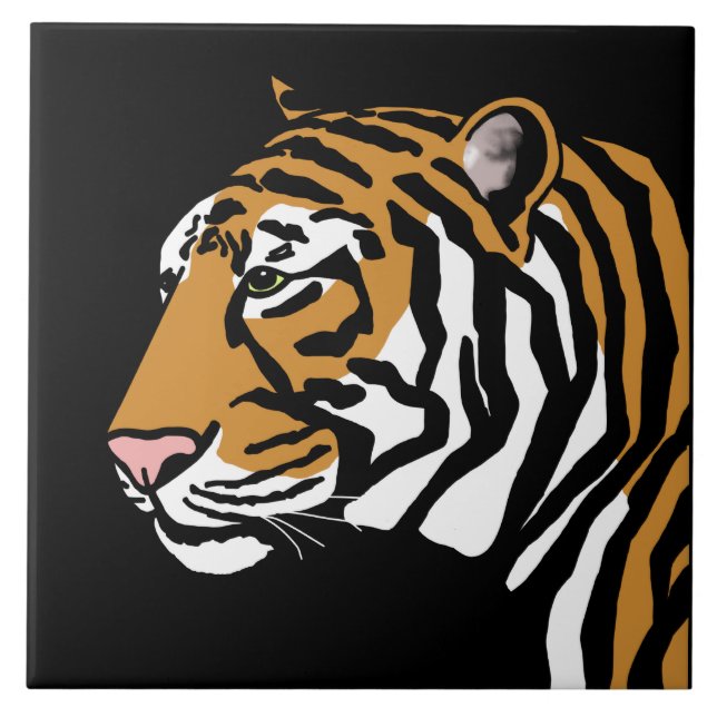 Tiger Ceramic Tile (Front)