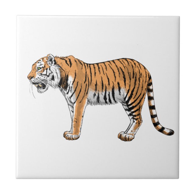 Tiger Ceramic Tile (Front)