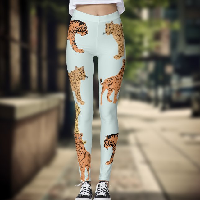 Tiger, Cheetah And Leopard Leggings (Creator Uploaded)