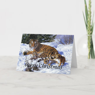 Tiger Christmas Card