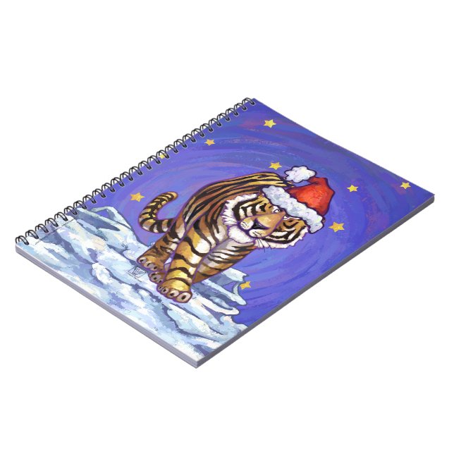 Tiger Christmas Notebook (Left Side)