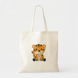 Tiger Christmas Snow Winter Animals Tiger Adult Cl Tote Bag