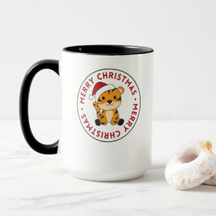 Tiger Christmas Snow Winter Animals Tiger Mug