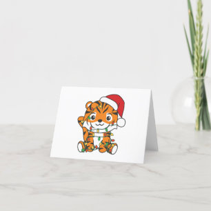 Tiger Christmas Winter Animals Holiday Tigers