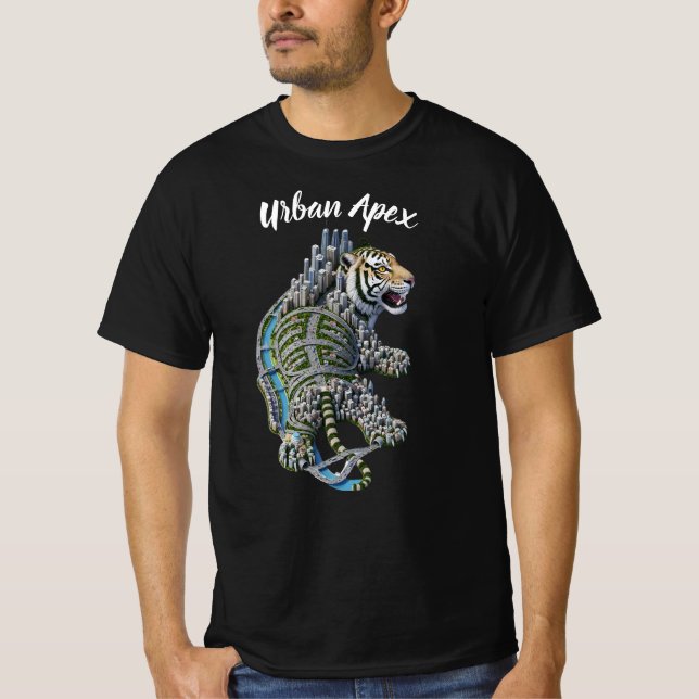 Tiger Cityscape Architectural Shirt (Front)