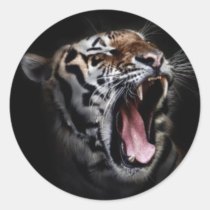 Tiger Classic Round Sticker