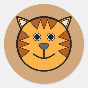 Tiger Classic Round Sticker