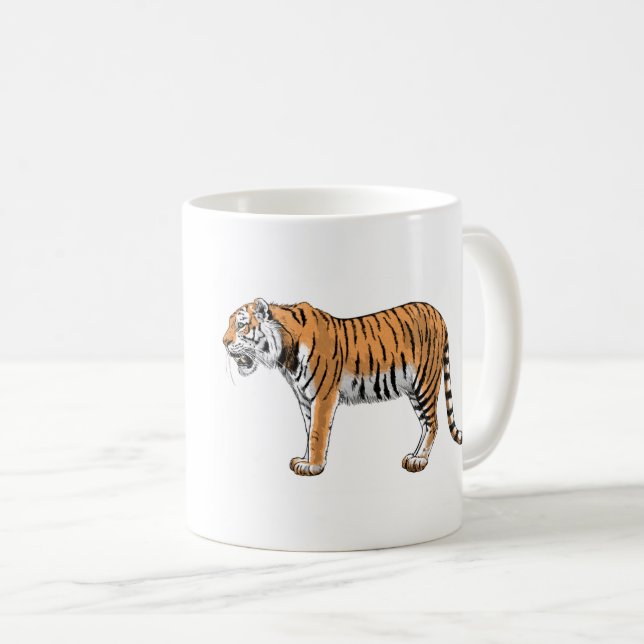 Tiger Coffee Mug (Front Right)