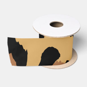 Tiger Color Pattern Animal Lover  Satin Ribbon