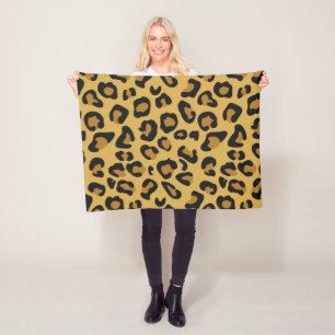 Tiger Colour Pattern Animal Lover Fleece Blanket