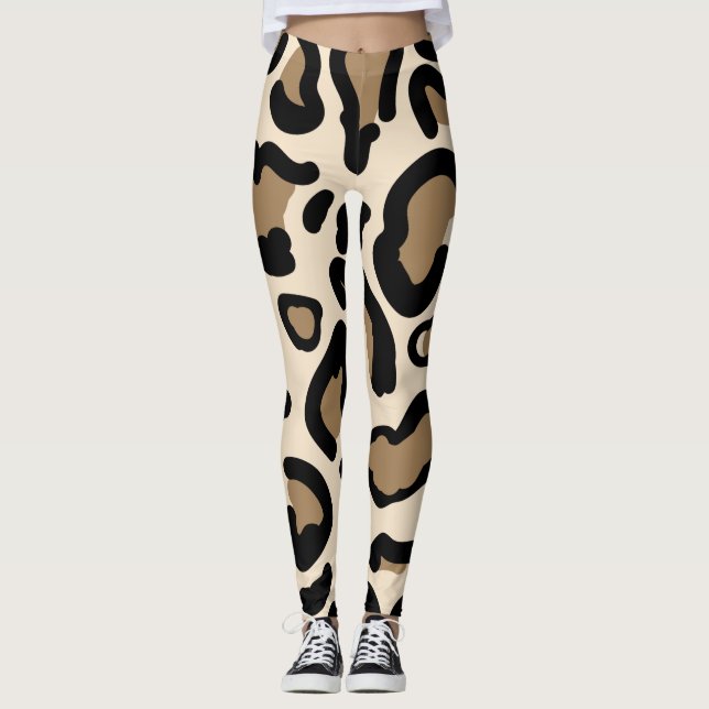 Tiger Colour Pattern Animal Lovers         Leggings (Front)