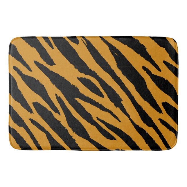 Tiger Colour Pattern Animals Lover    Bath Mat (Front)